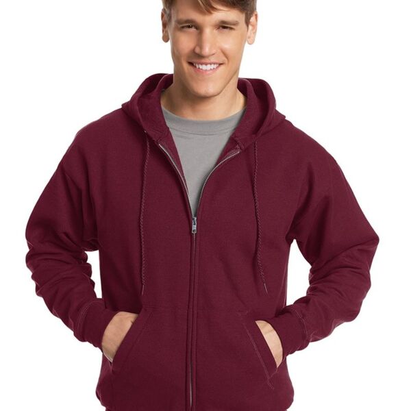 Unisex EcoSmart® Full-Zip Hooded Sweatshirt Thumbnail