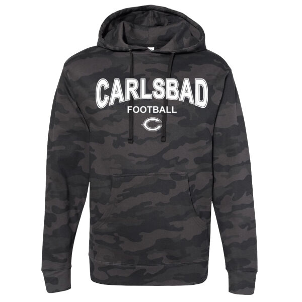 Carlsbad Football Black Camo Hoodie Thumbnail