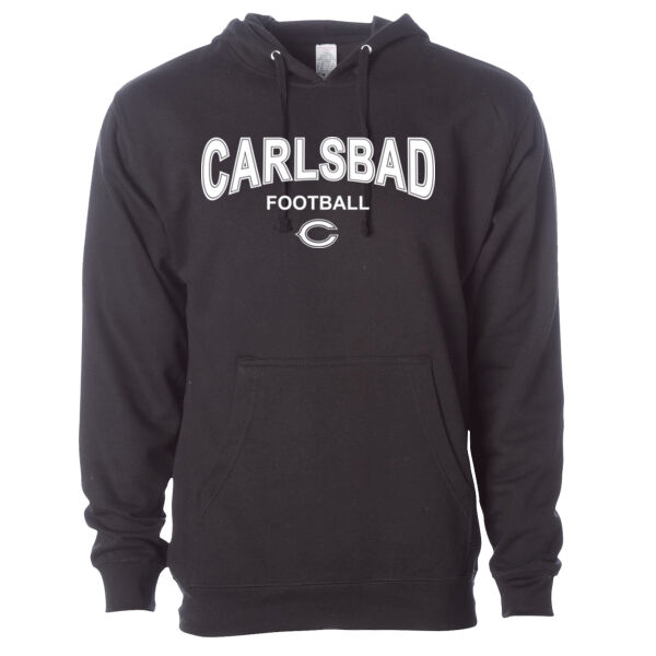 Carlsbad Football Black Hoodie Thumbnail